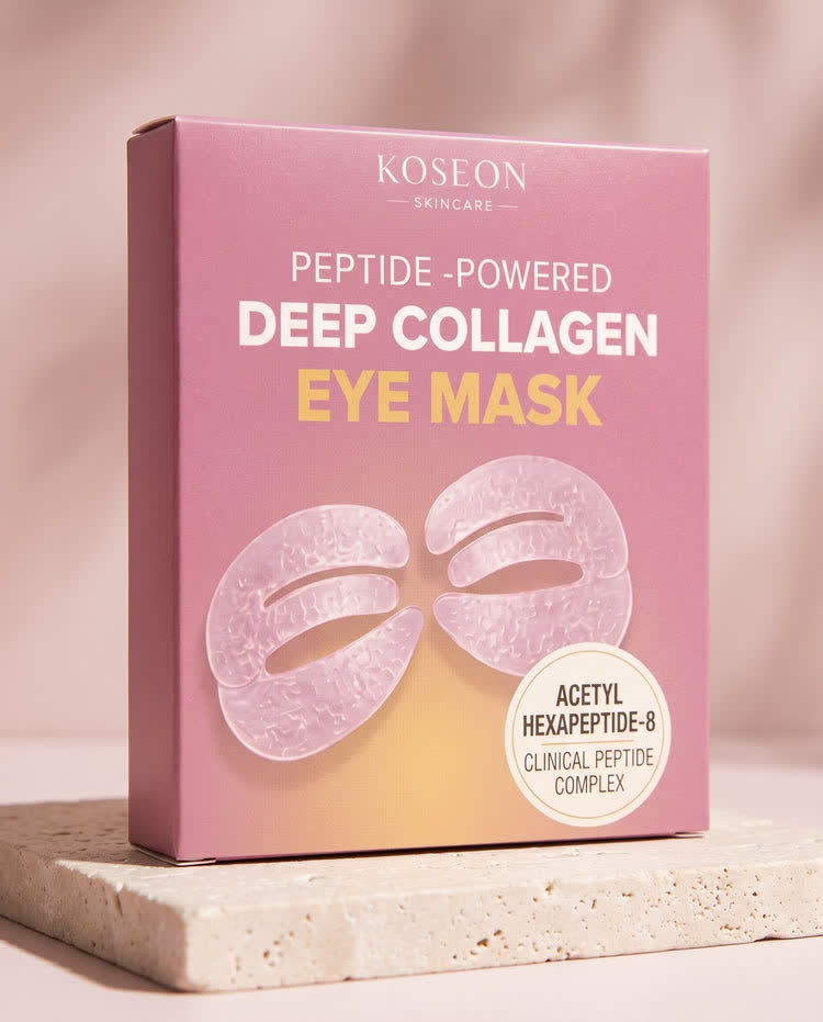 The pink box showing the KOLLAE logo and the Acetyl Hexapeptide-8 sticker